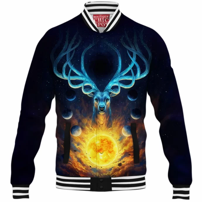 Galaxy Deer Baseball Jacket