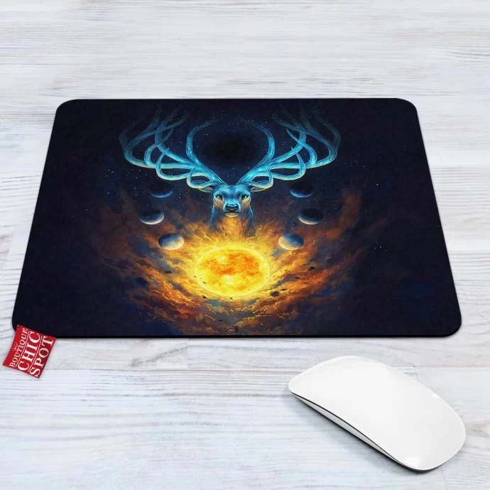 Galaxy Deer Mouse Pad