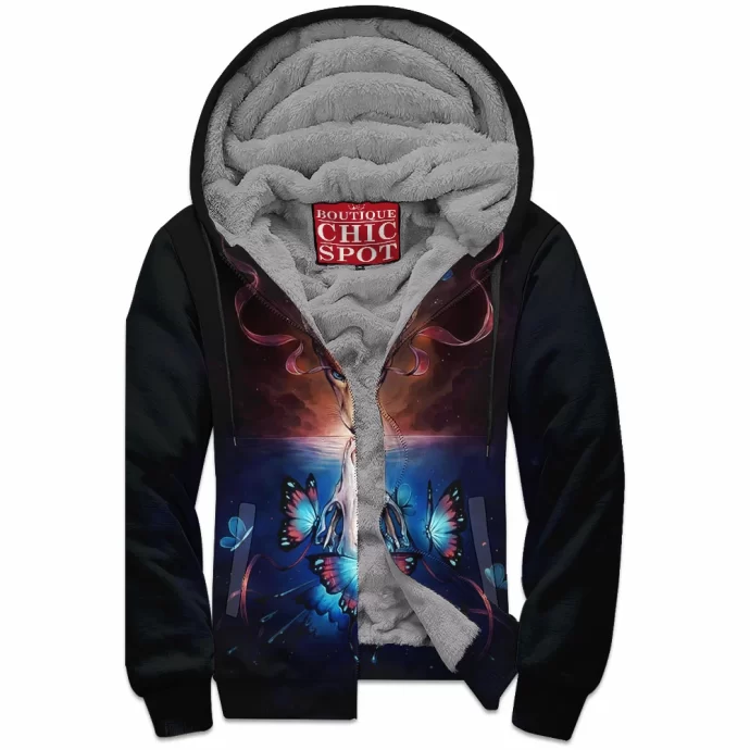 Fox Zip Fleece Hoodie