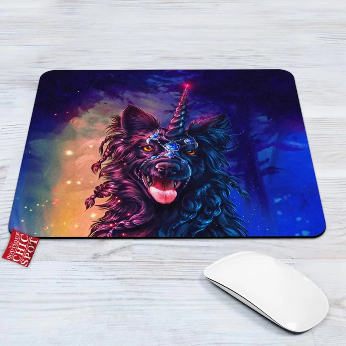 Black Dog Mouse Pad