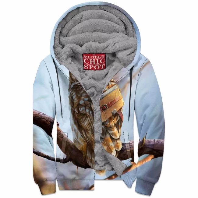 D HANG Boutique 0597 Zip Fleece Hoodie