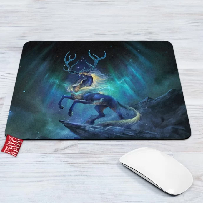 Aurora God Deer Mouse Pad