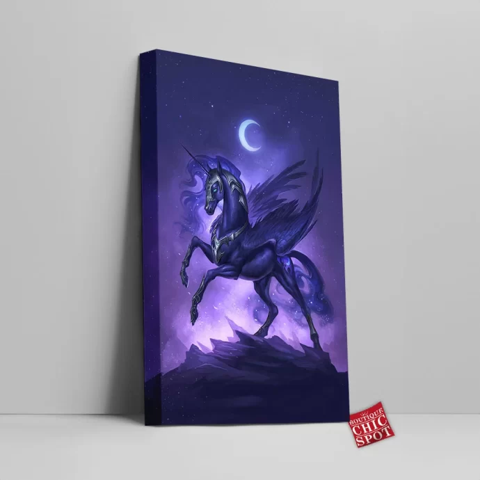 Nightmare Moon Horse Canvas Wall Art