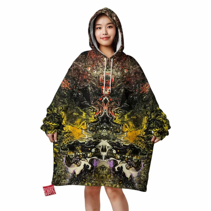 Psychedelic Rorschach Untitled Blanket Hoodie