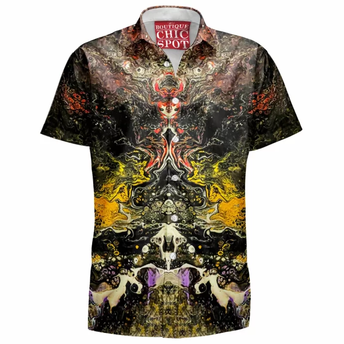 Psychedelic Rorschach Untitled Hawaiian Shirt