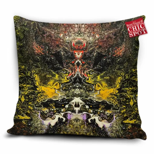 Psychedelic Rorschach Untitled Pillow Cover