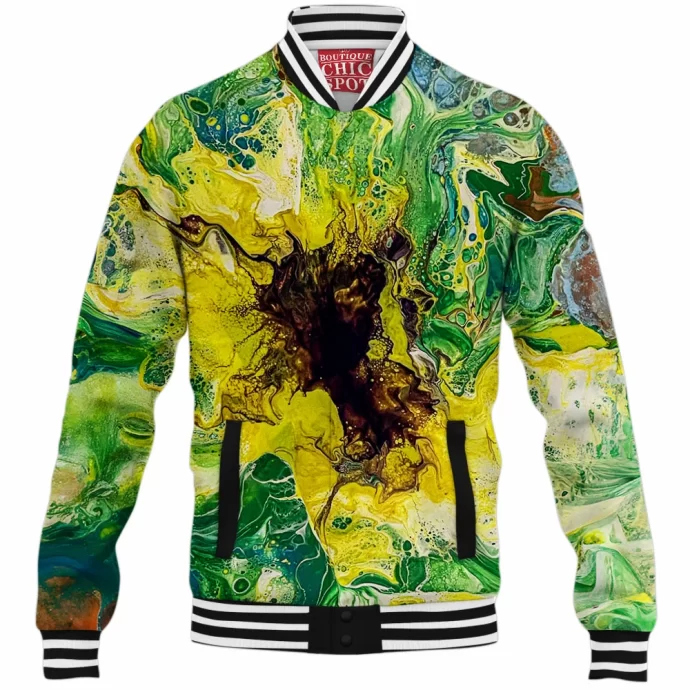 Acrylic Fluid Untitled Baseball Jacket