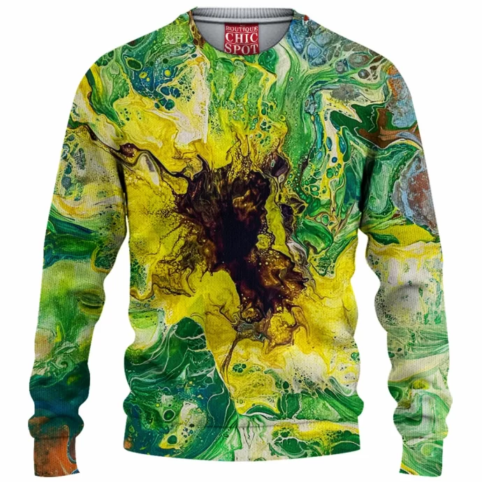 Acrylic Fluid Untitled Knitted Sweater