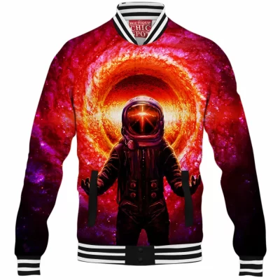 Spaceman Baseball-Jacket, Cosmic Baseball-Jacket, Glaxy Baseball-Jacket, Space Baseball-Jacket