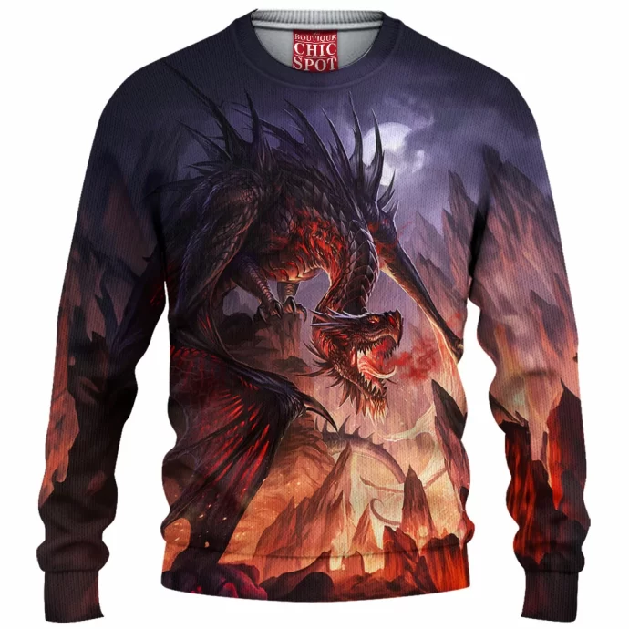 Dark Dragon Knitted Sweater