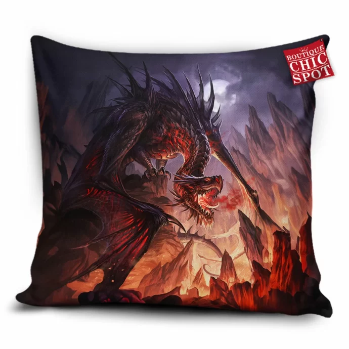 Dark Dragon Pillow Cover