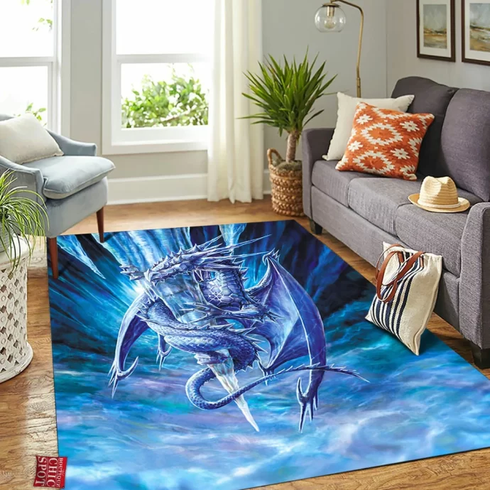 Ice Dragon Rectangle Rug