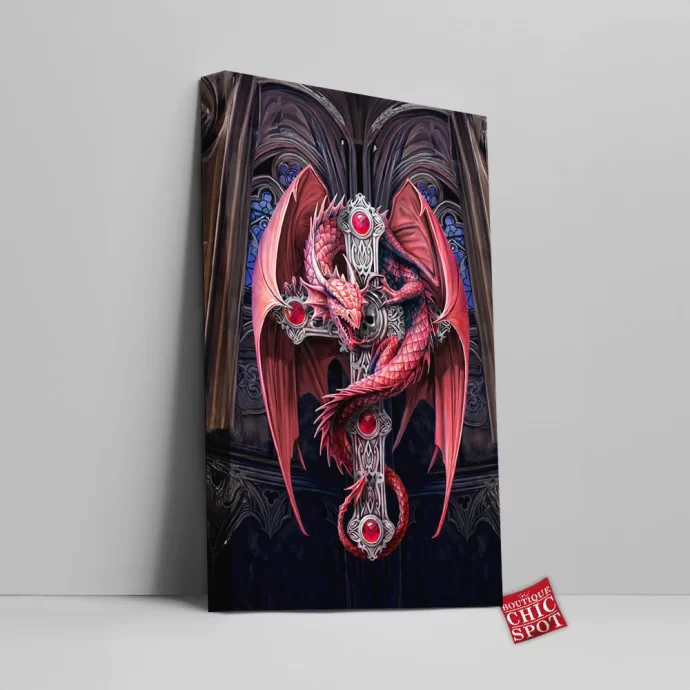 Gothic Dragon Canvas Wall Art