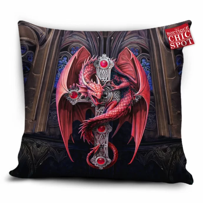 Gothic Dragon Pillow Cover