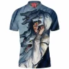 Anime Polo Shirt, Mononoke Hime Polo Shirt, Princess Mononoke Polo Shirt, Ghibli Polo Shirt