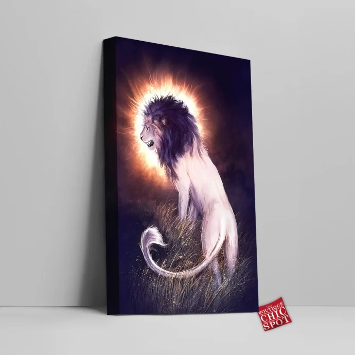 Dawn Breaker Lion Canvas Wall Art