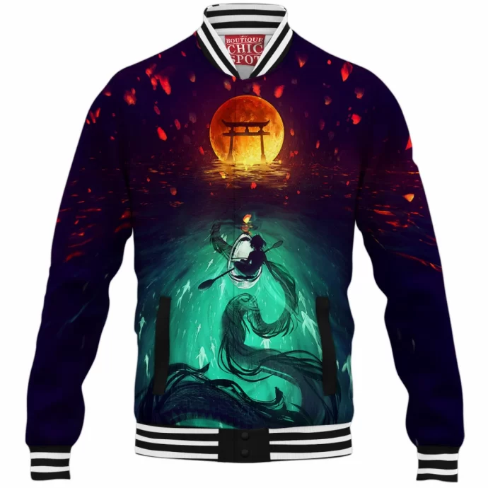 Water Shadow Baseball Jacket