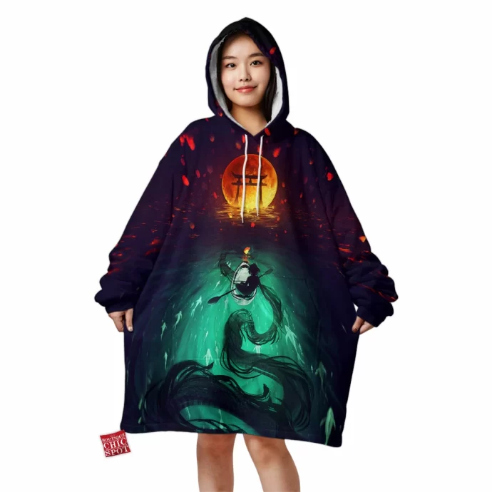 Water Shadow Blanket Hoodie