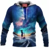 Abstract Fleece-Hoodie