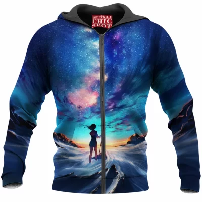 Abstract Zip-Hoodie