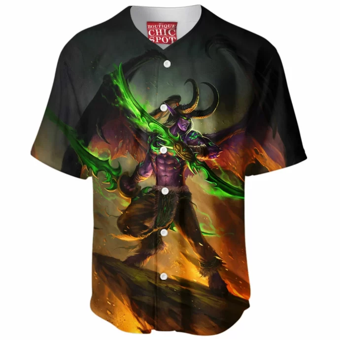 Illidan Stormrage Warcraft Baseball Jersey