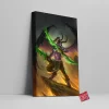 Illidan Stormrage Warcraft Canvas Wall Art