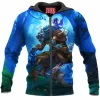 Game Zip-Hoodie, Worgen Zip-Hoodie, Dota Zip-Hoodie, Warcraft Zip-Hoodie