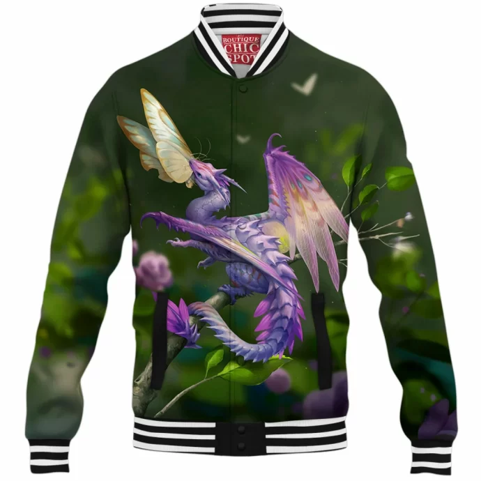 Flower Mantis Dragon Baseball Jacket