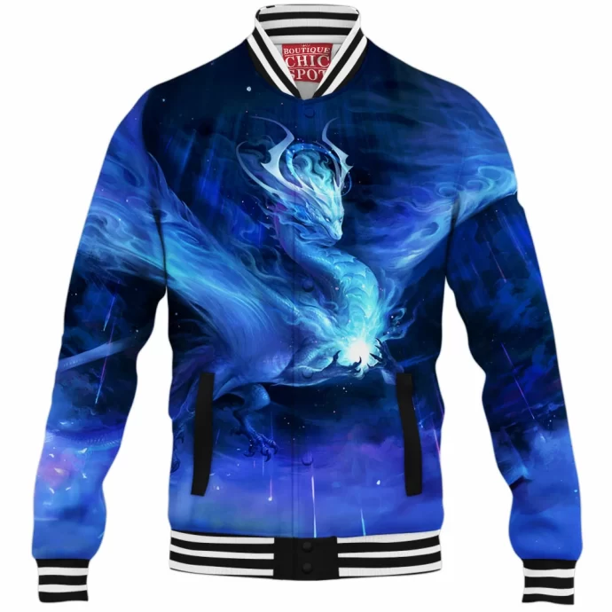 Meteor Dragon Cosmos Baseball Jacket