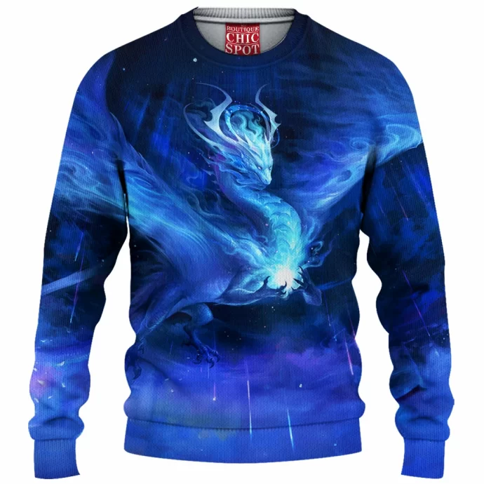 Meteor Dragon Cosmos Knitted Sweater