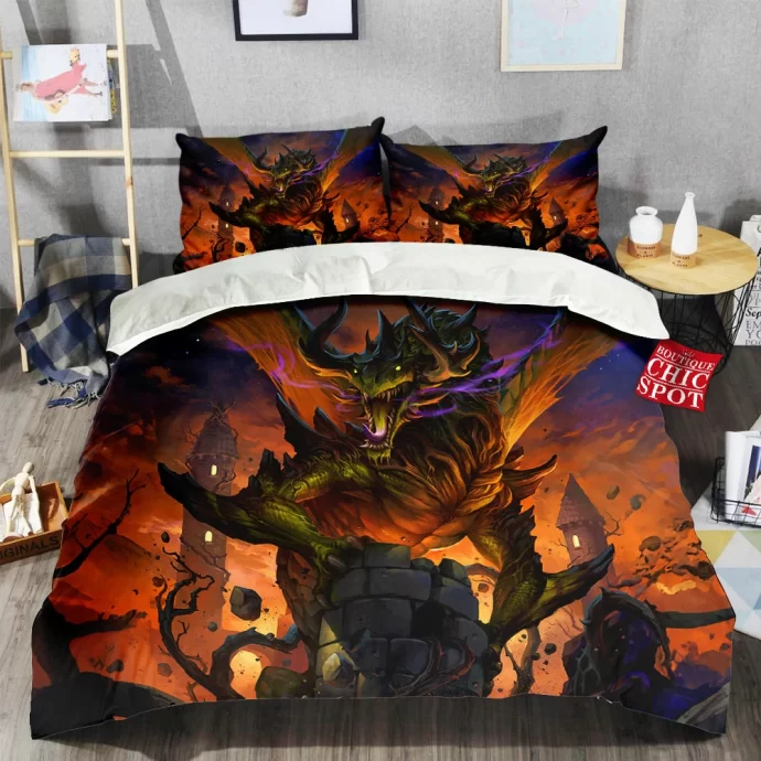 Sparkle Kitty Dragon Bedding Set