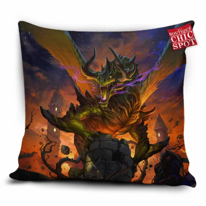 Sparkle Kitty Dragon Pillow Cover