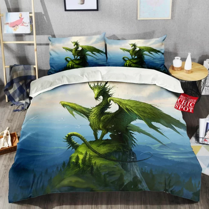 Green Dragon Bedding Set