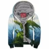 Dragon Zip-Fleece-Hoodie, Fantasy Zip-Fleece-Hoodie