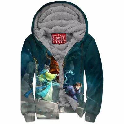 Cat Zip-Fleece-Hoodie