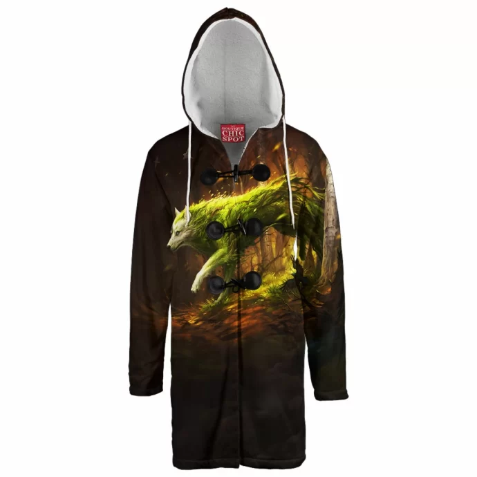 Spirit Wolf Hooded Cloak Coat