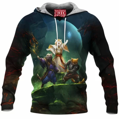 Cat Fleece-Hoodie