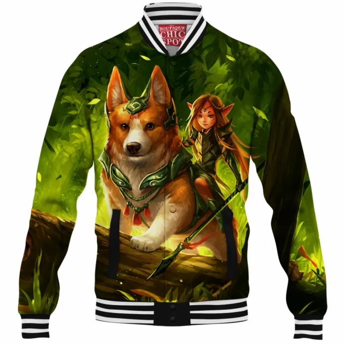 Corgi And Fairy Baseball Jacket