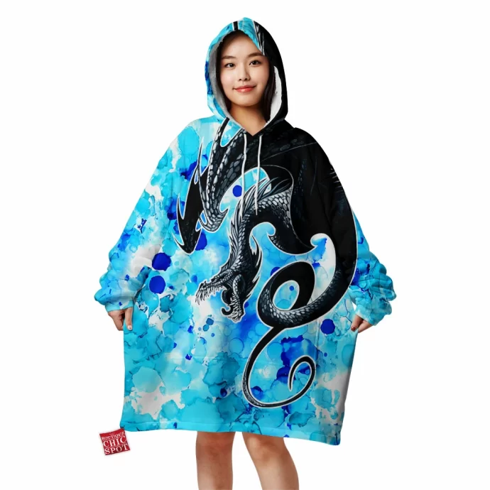 Splatter Dragon Blanket Hoodie