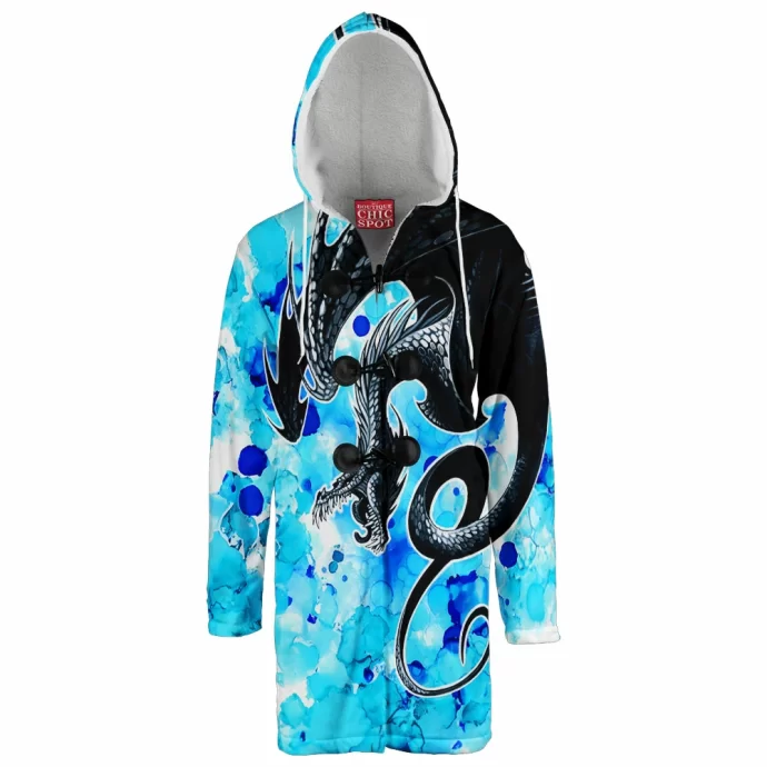 Splatter Dragon Hooded Cloak Coat