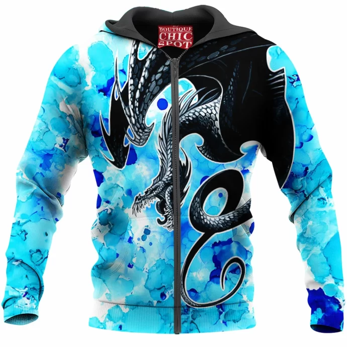 Splatter Dragon Zip Hoodie