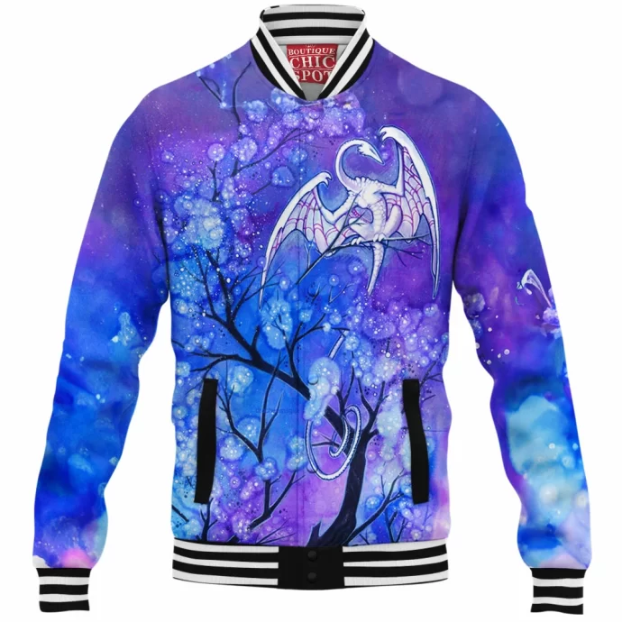 Sky Tree Dragon Baseball Jacket