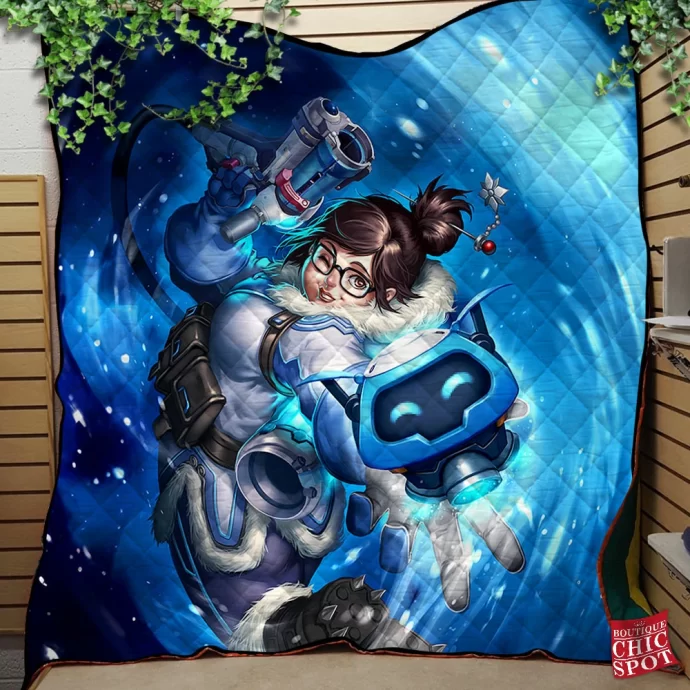 Mei Overwatch Quilt Blanket