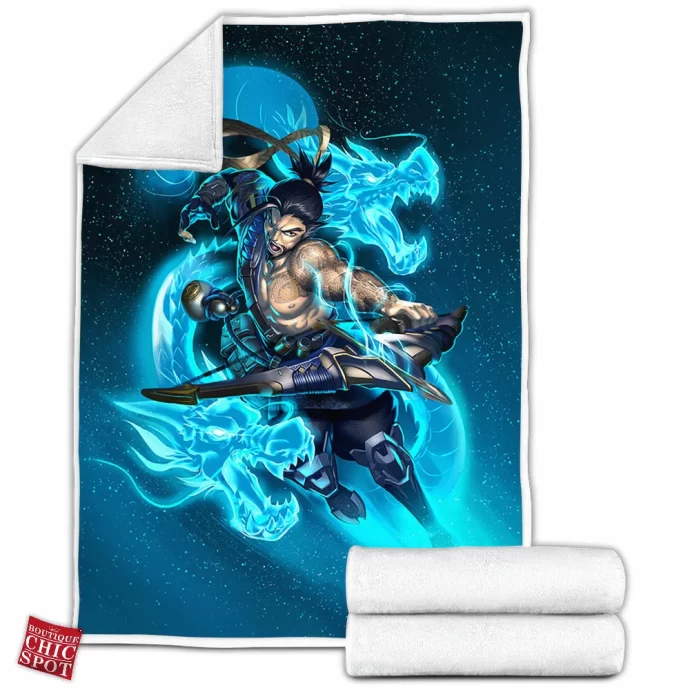 Hanzo Overwatch Fleece Blanket