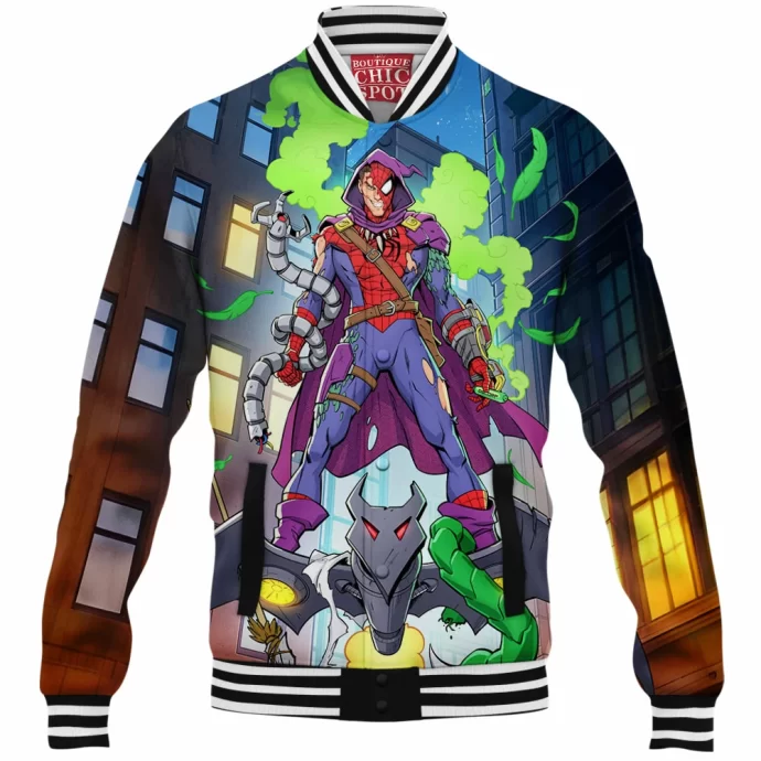 Evil Spider-man Baseball Jacket