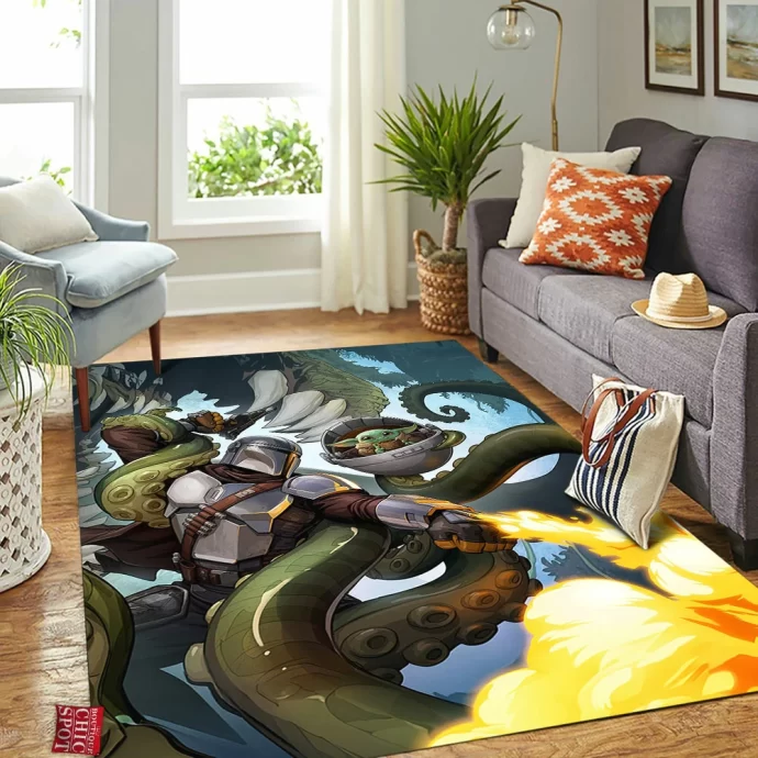 The Mandalorian Rectangle Rug