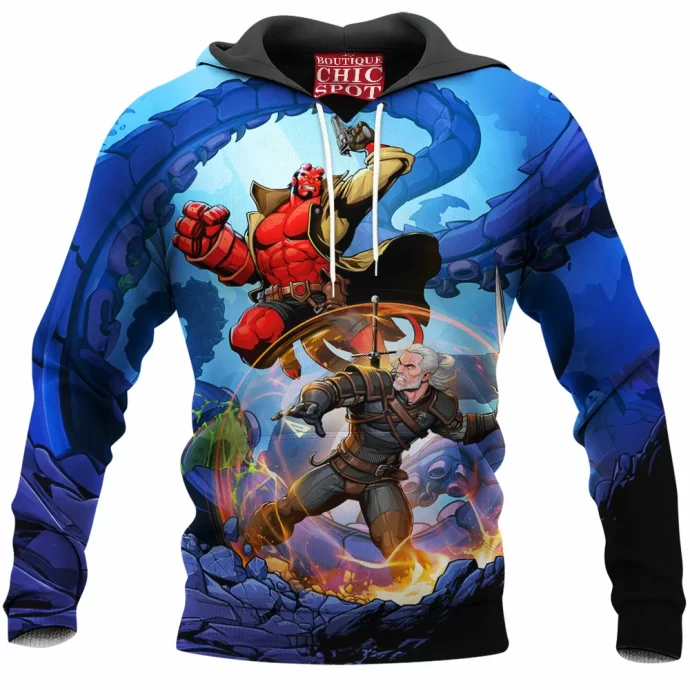 The Witcher Vs Hellboy Hoodie