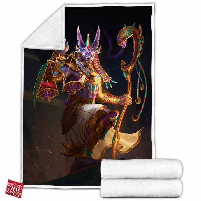 Anubis Fleece Blanket