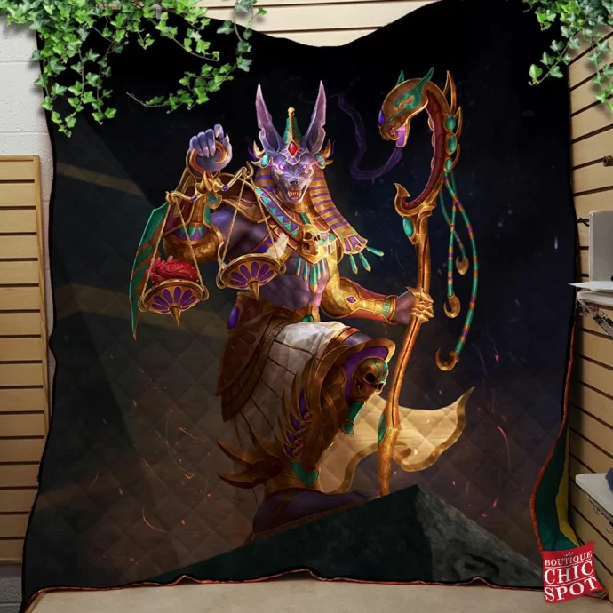 Anubis Quilt Blanket