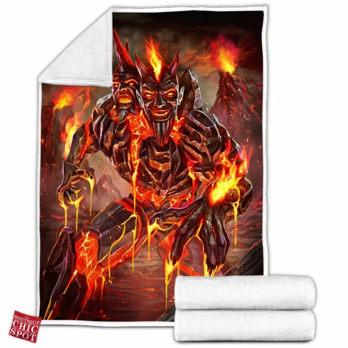 Volcanic Smite Fleece Blanket